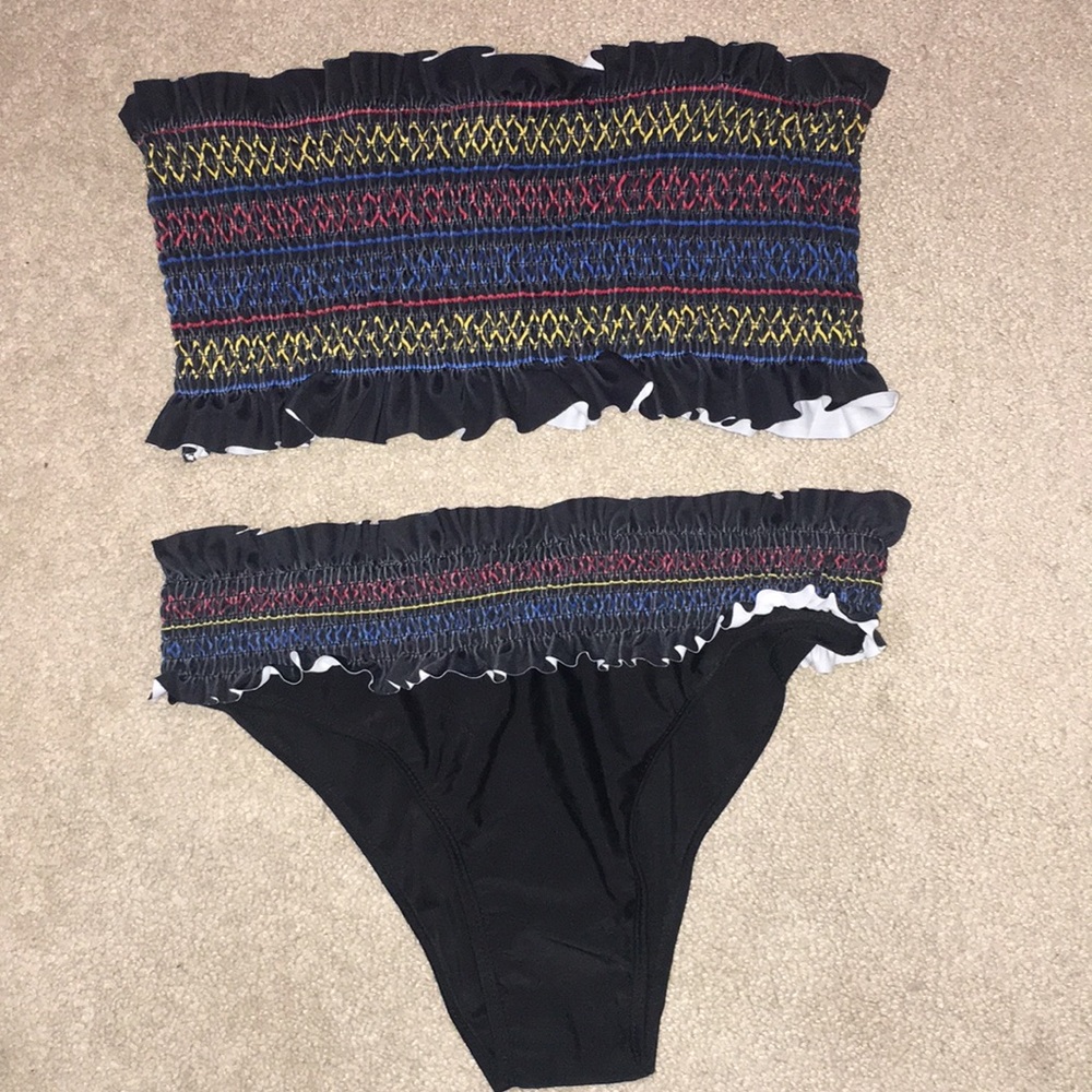 New Black Strapless Bikini